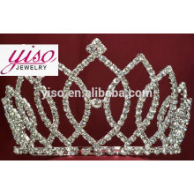 Decoración elegante de lujo del rhinestone pequeña tiara dulce